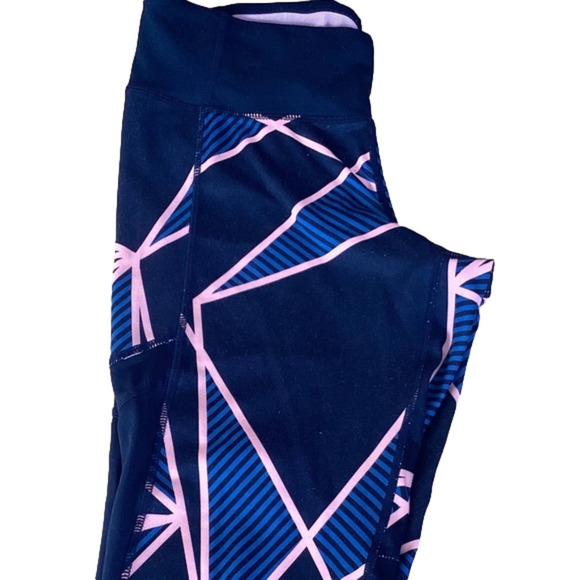 Champion  Pink & Blue Crop Leggings - Picture 1 of 7
